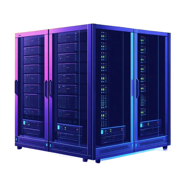 Illustration of high standards and optimized server infrastructure